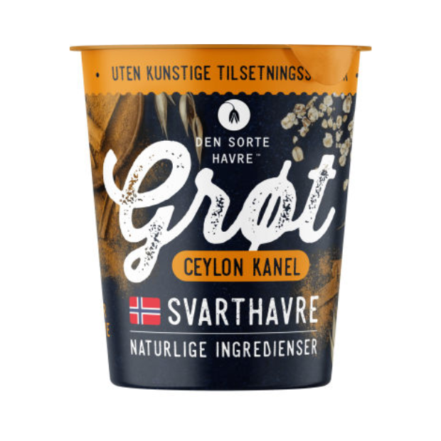 Oatmeal Cup - Havregrøt Beger 50g Den Sorte Havre